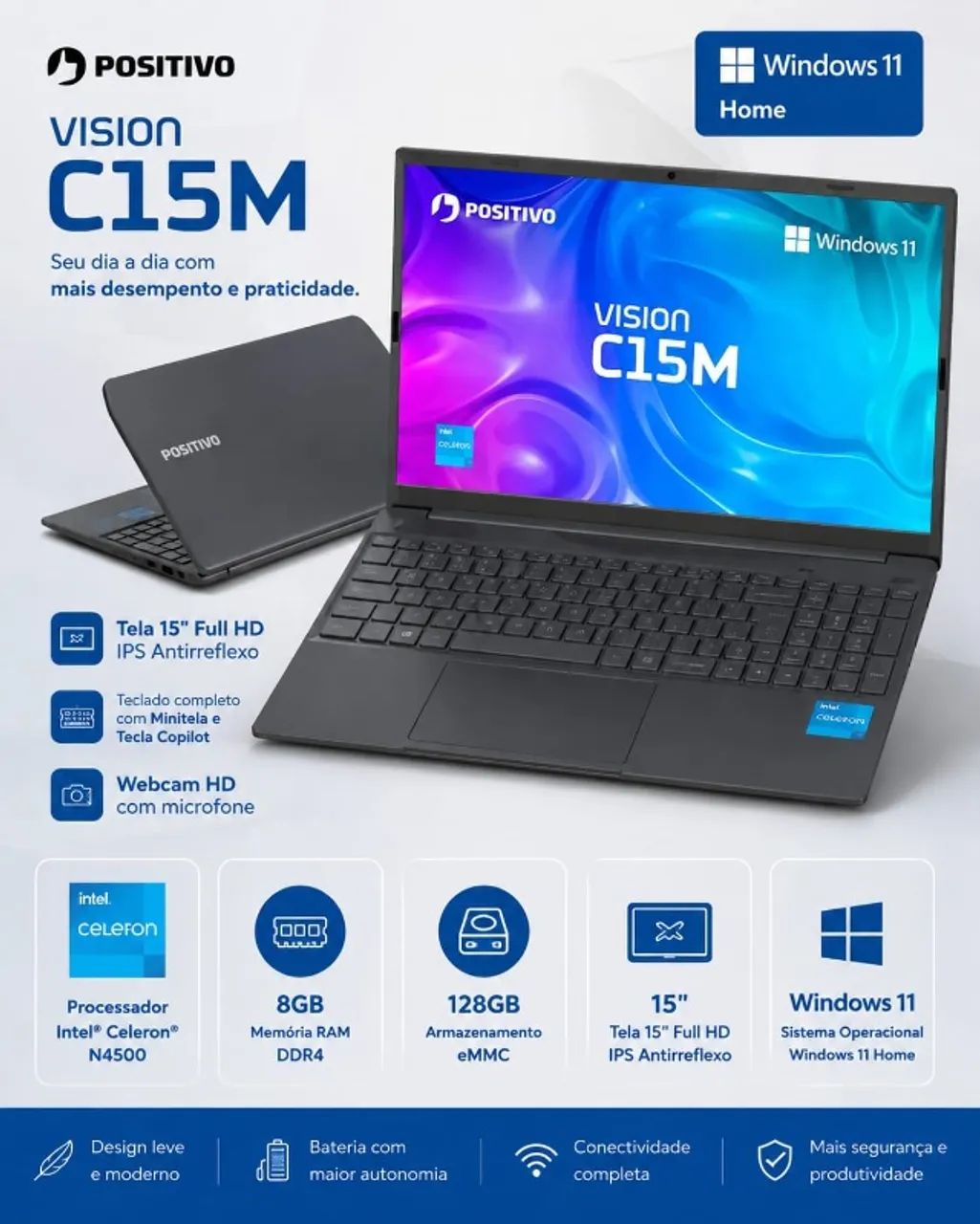 Notebook Positivo Vision C15M - Foto 4