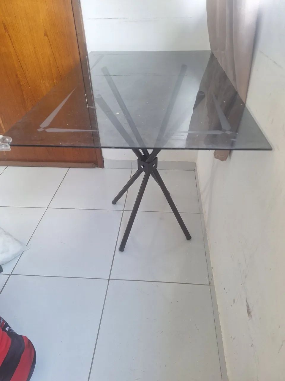 Mesa de vidro tamanho 1m×60cm - Foto 2