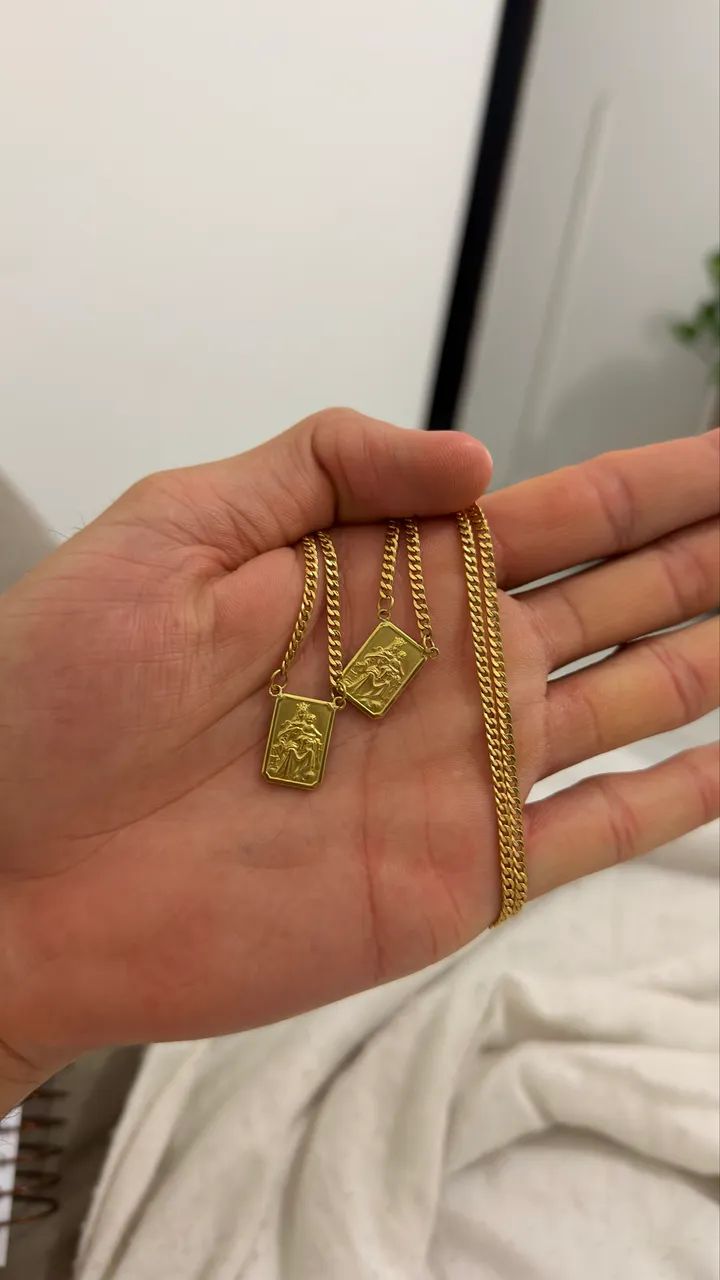ESCAPULARIO OURO 18K , 6.9g - Foto 3