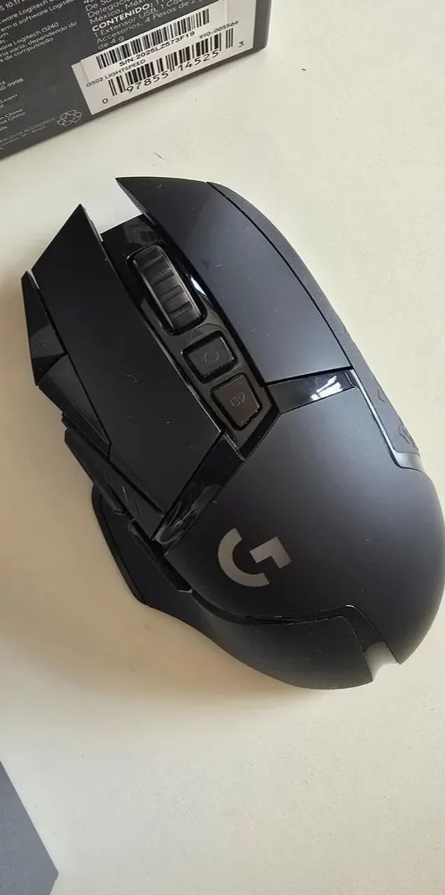 Mouse Gamer Logitech G502 Lightspeed Sem Fio - Foto 5