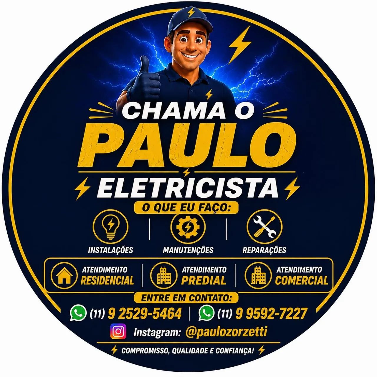 Eletricista: residencial, predial e comercial 