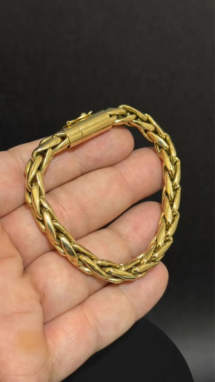 Pulseira Palmeira em Ouro 18K 750 - Foto 3