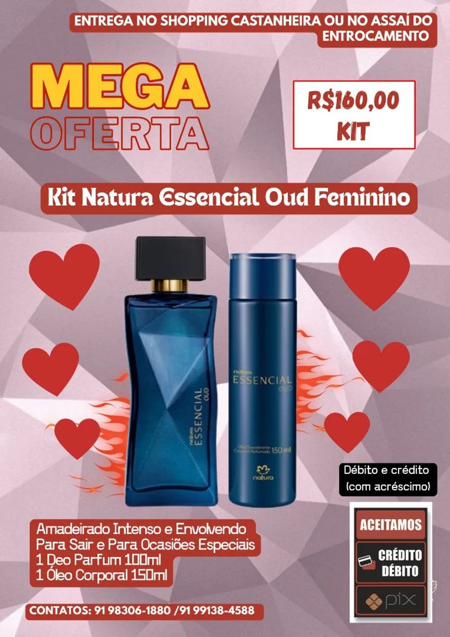 Kit Natura Essencial Oud Feminino 