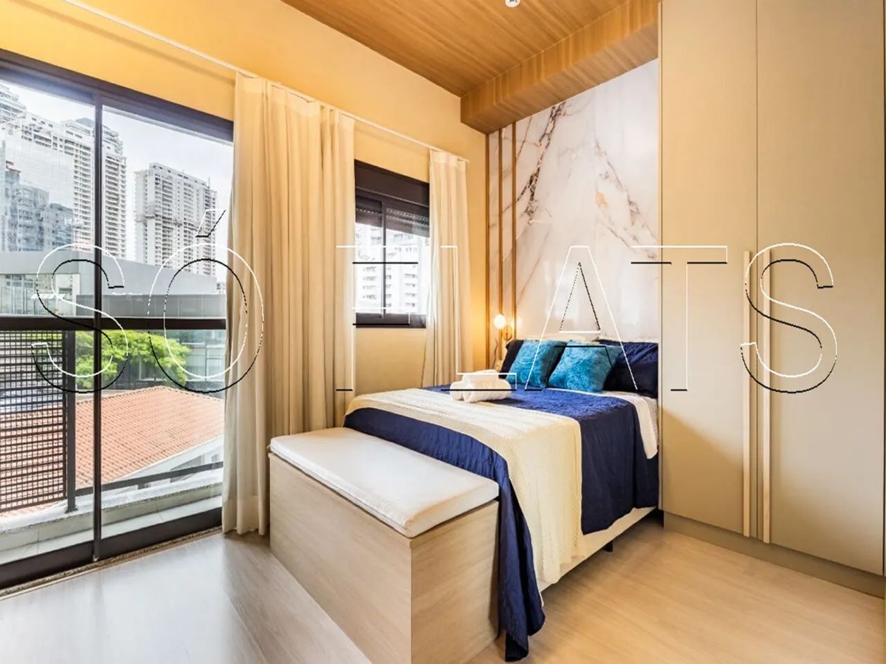Studio mobiliado no Brooklin | Varanda, lazer completo e fácil acesso à Berrini - Foto 4
