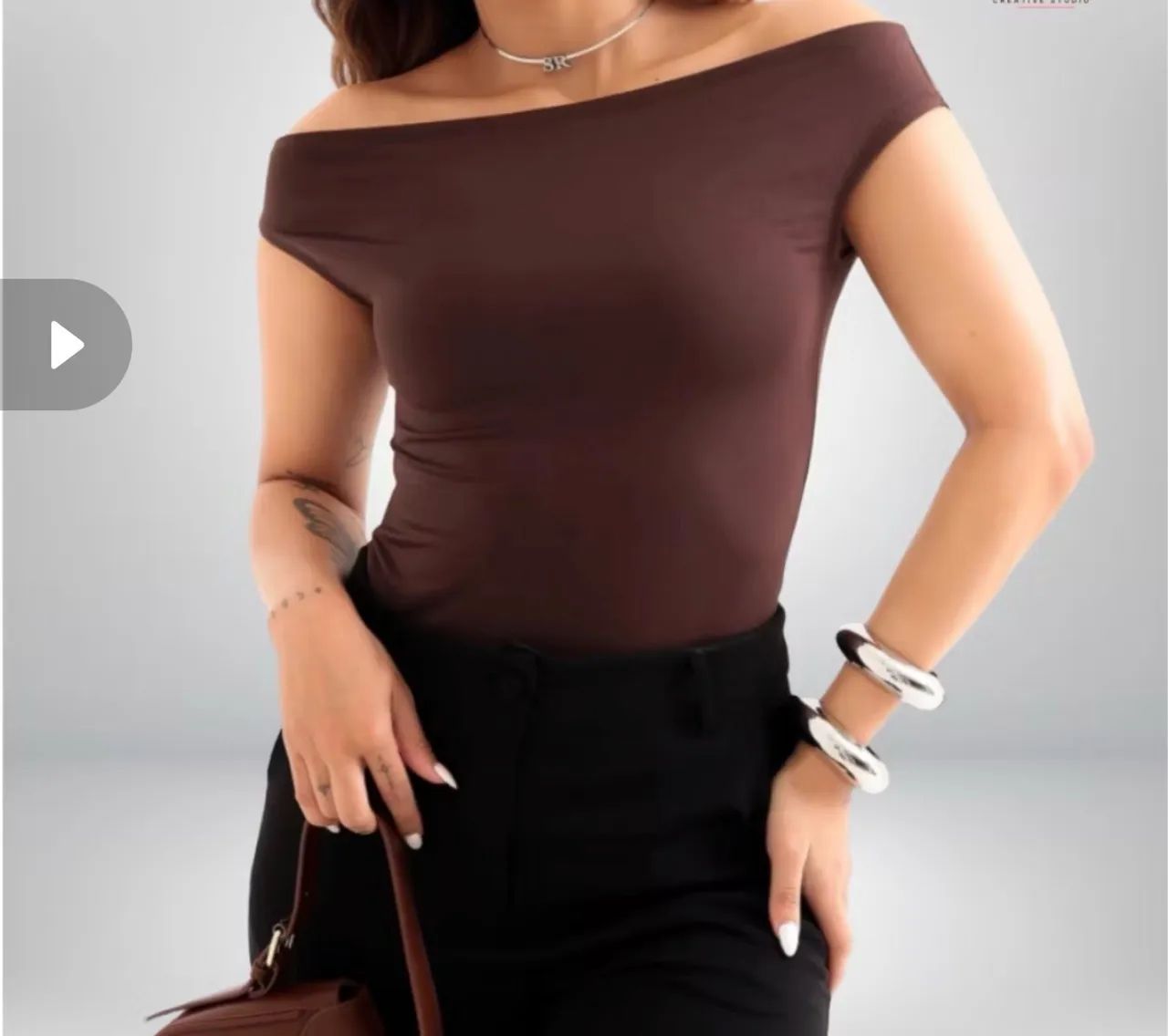 Blusa ombro caído 