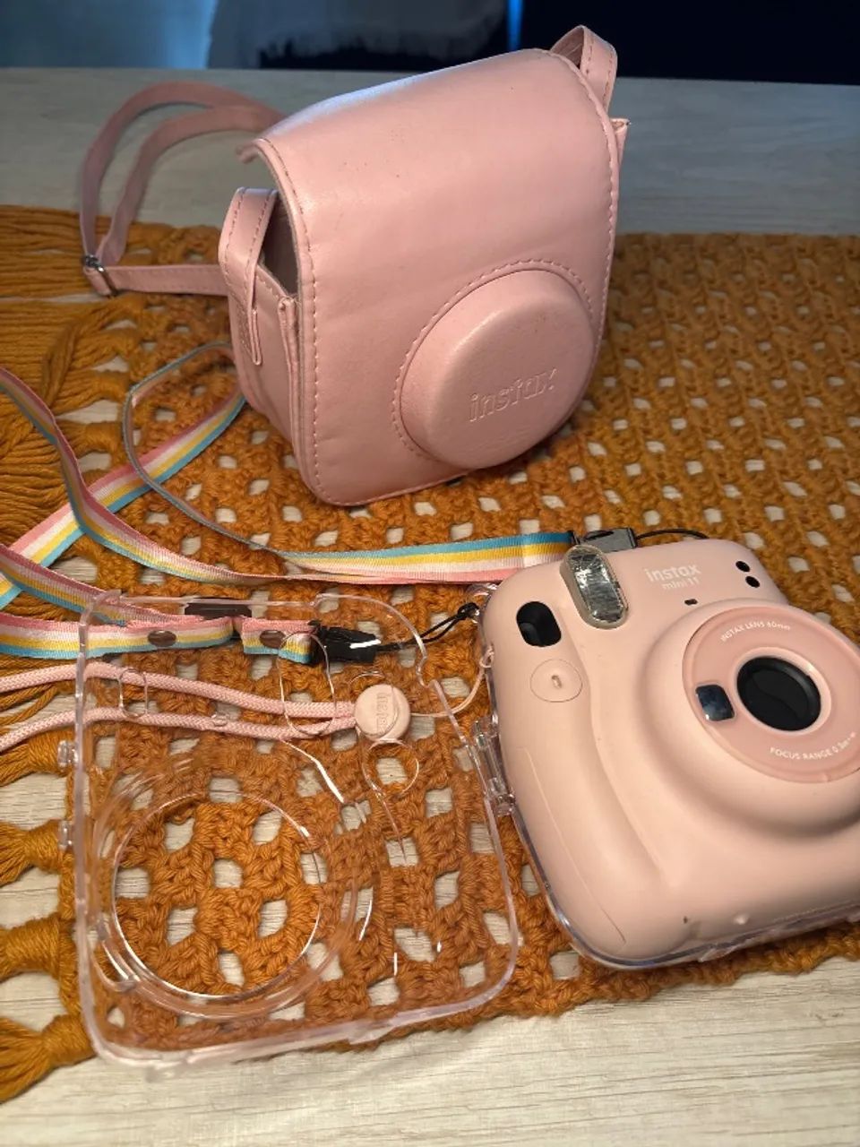 Instax Mini 11 Rosa com bolsa a capa protetora  - Foto 3