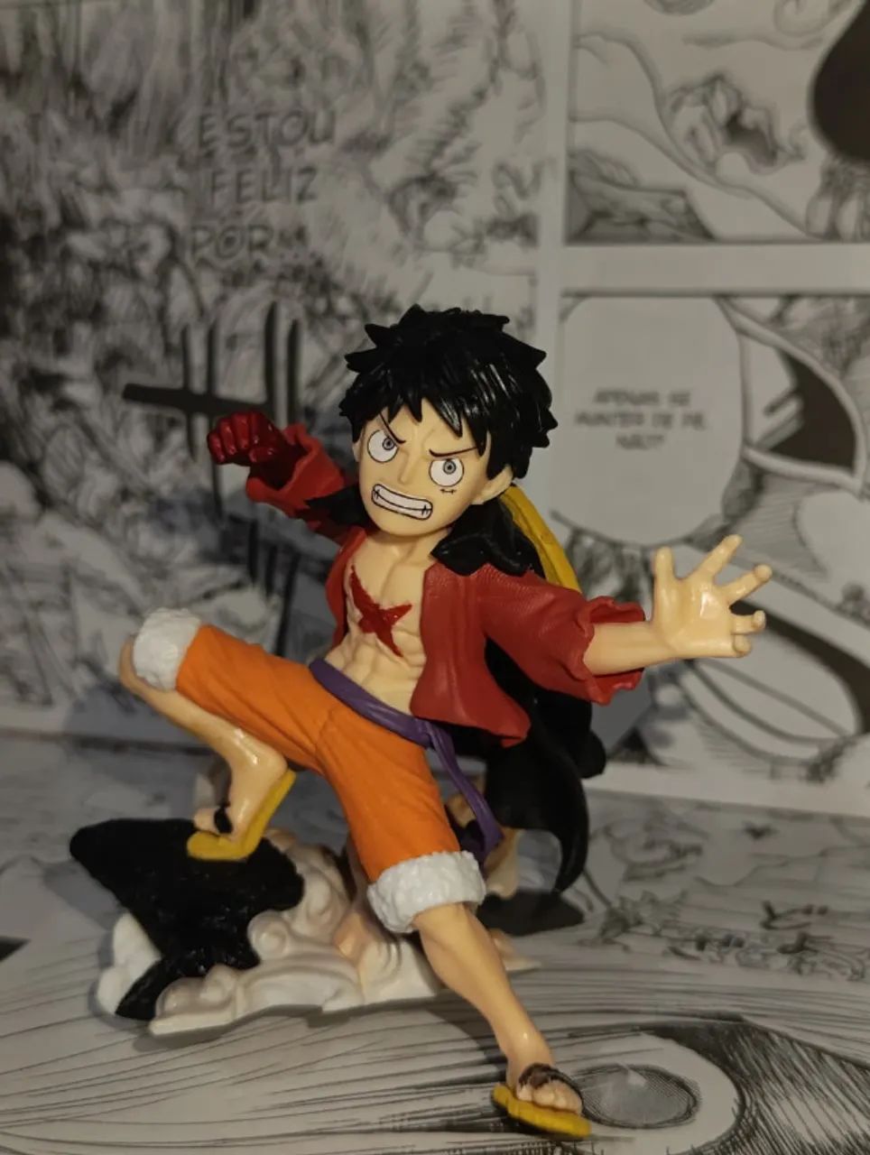OPORTUNIDADE | Boneco Estatua Monkey D. Luffy One Piece Premium