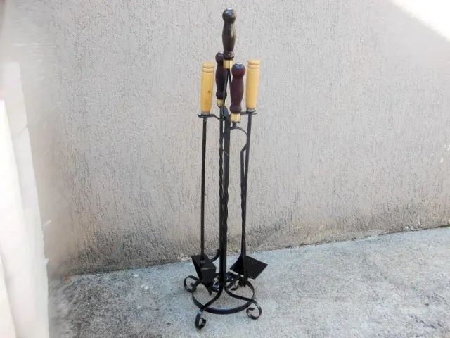 Jogo Kit Limpeza Lareira 4 Peças - Foto 4