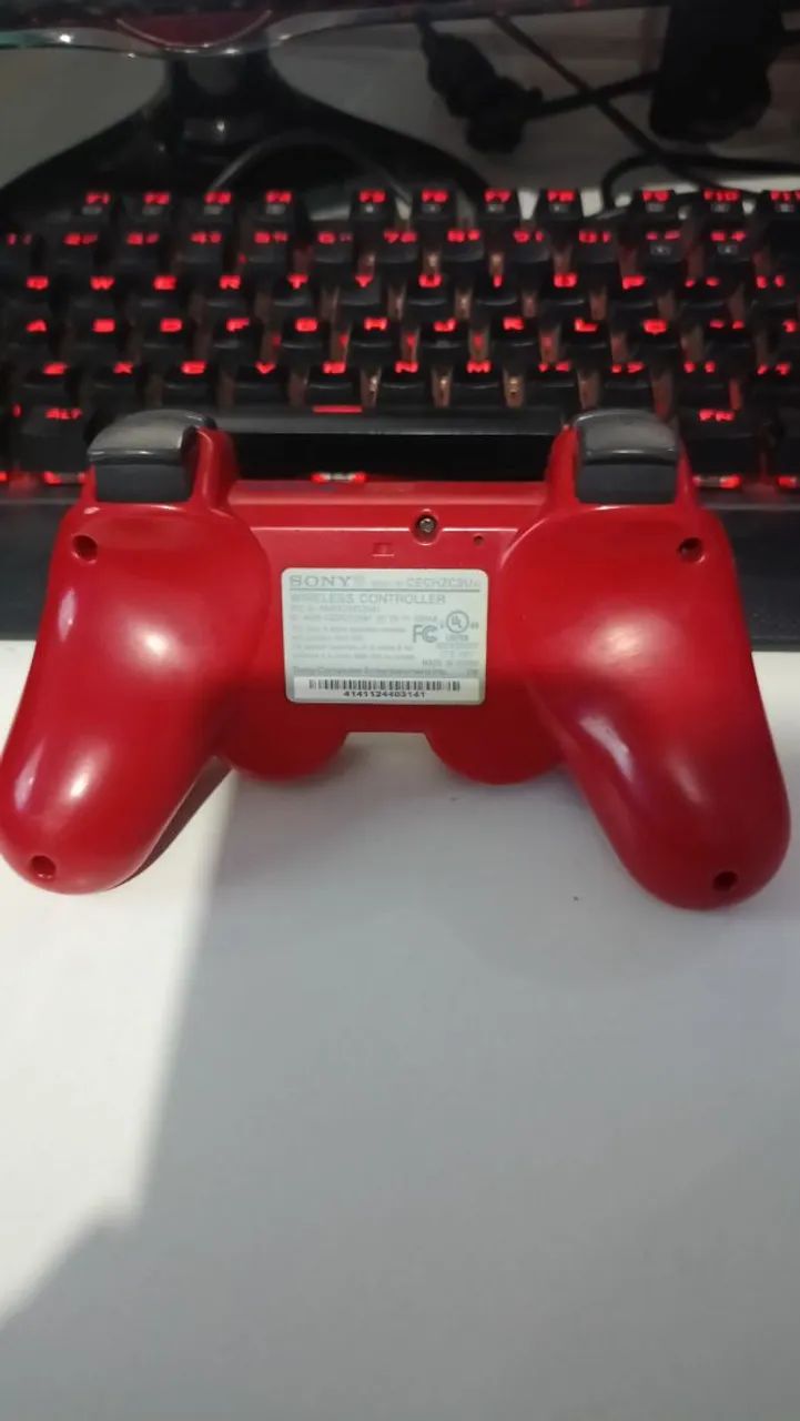 Controle PS3 Original Vermelho - Foto 2
