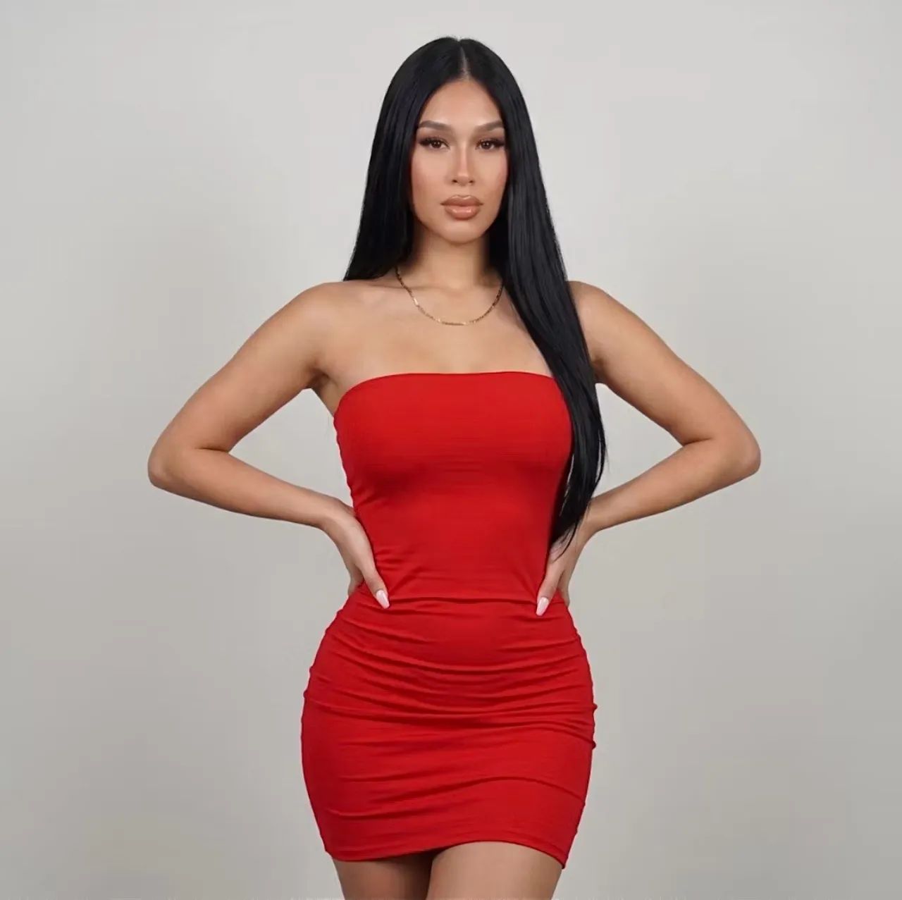 Vestido Tubinho Vermelho 