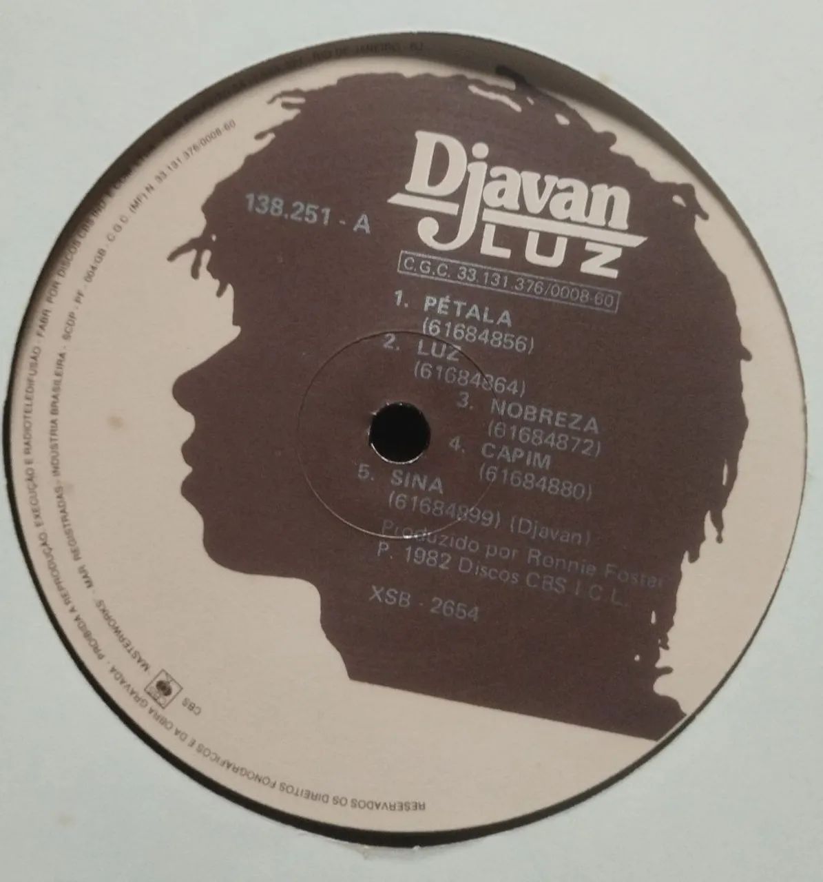 LP Djavan - Luz 1982 - Foto 3