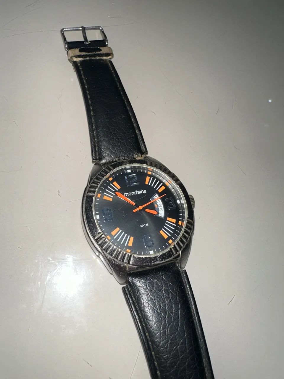 Relógio Mondaine Analógico Laranja - Foto 4