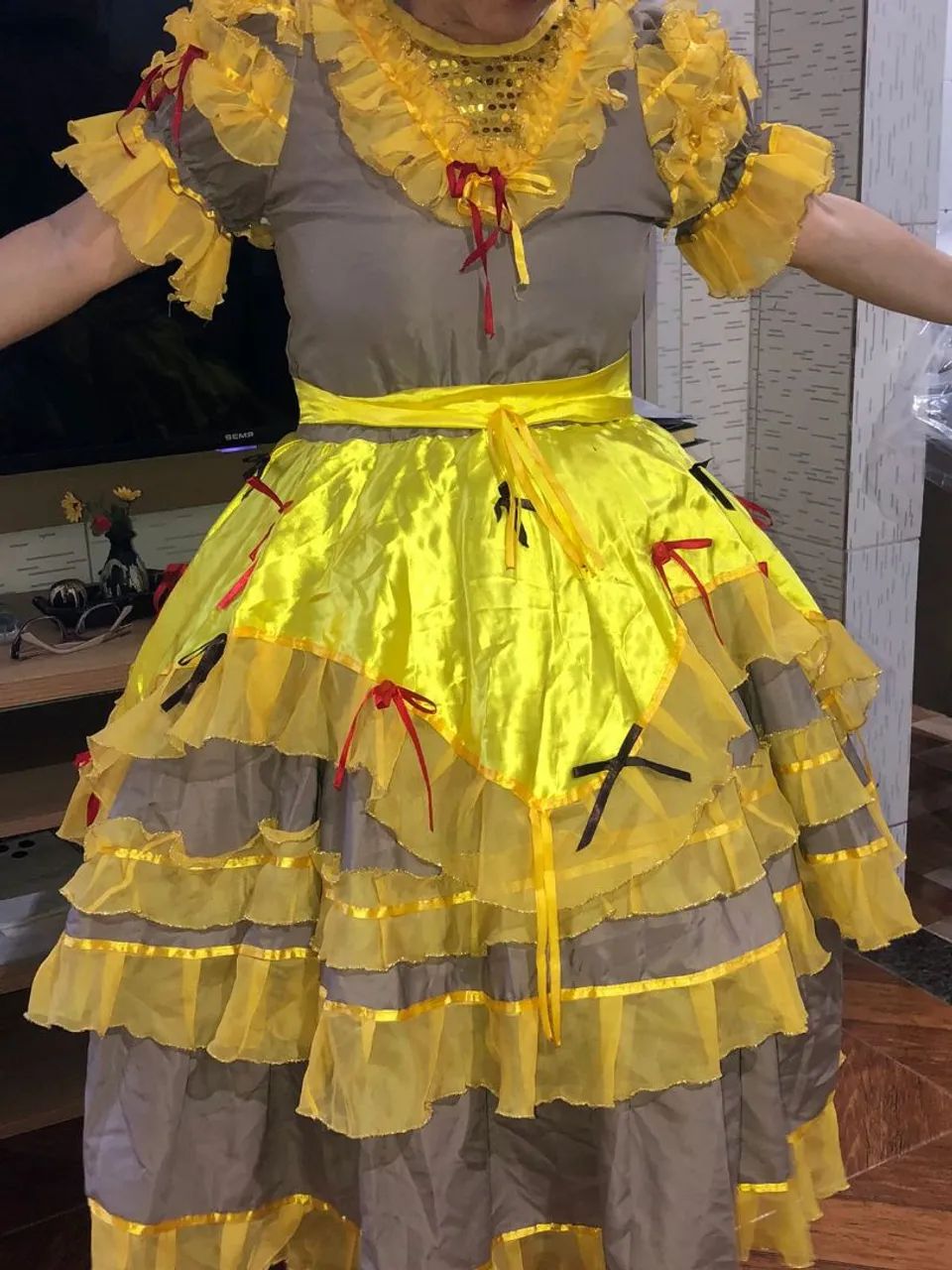 Vestido de quadrilha usado apenas 01 dia - Foto 5
