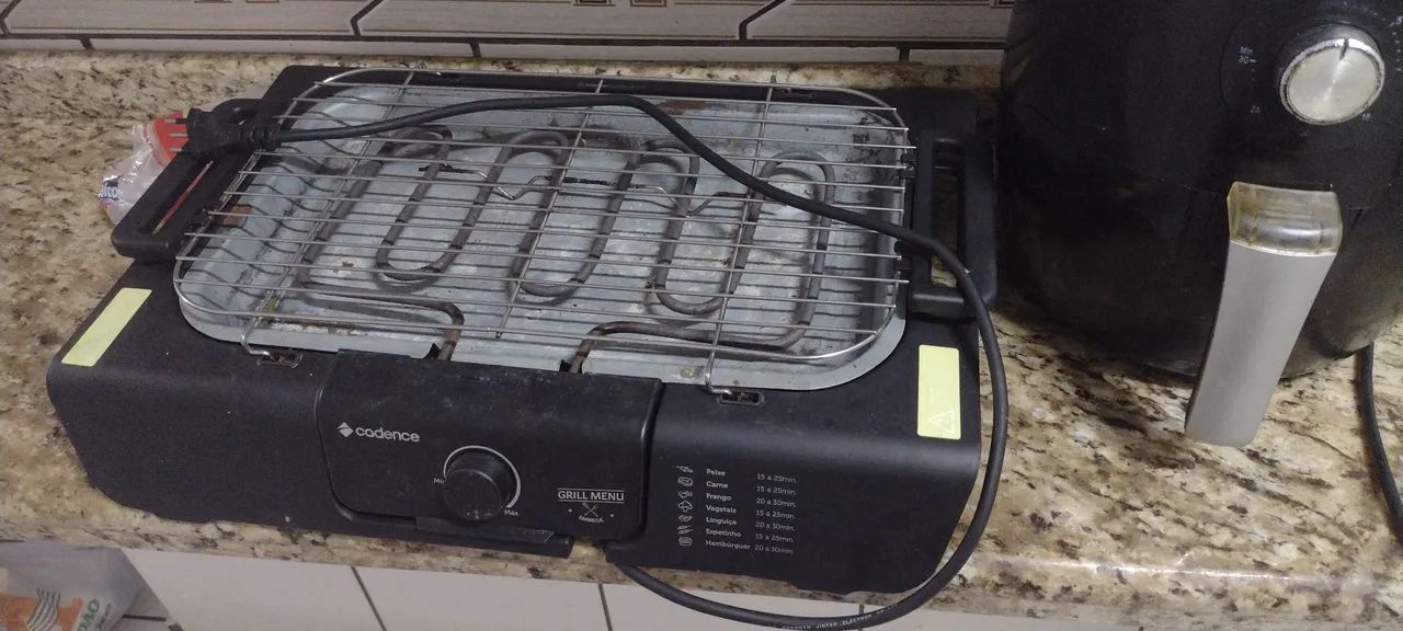 Airfryer e churrasqueira elétrica 
