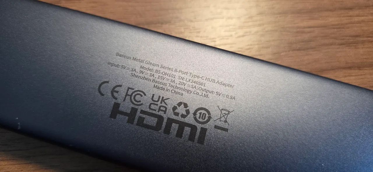 Dock Estação USB-C Baseus 8 em 1 - Foto 4