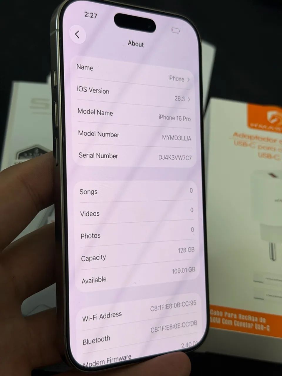 iPhone 16 pro 128gb com nota fiscal - Foto 4