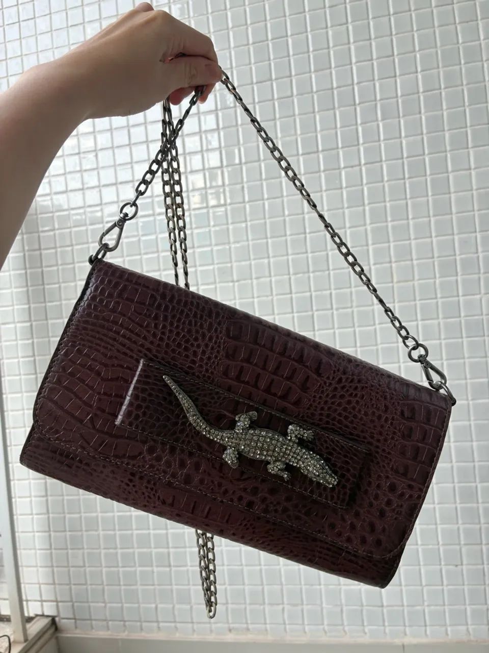 Bolsa couro marca A. brand