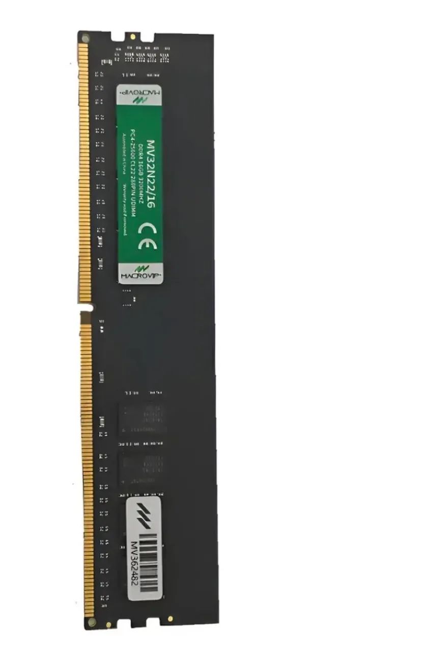 Memória Ram Macrovip Ddr4 Green 16gb Mv32n22/16 3200mhz Pt