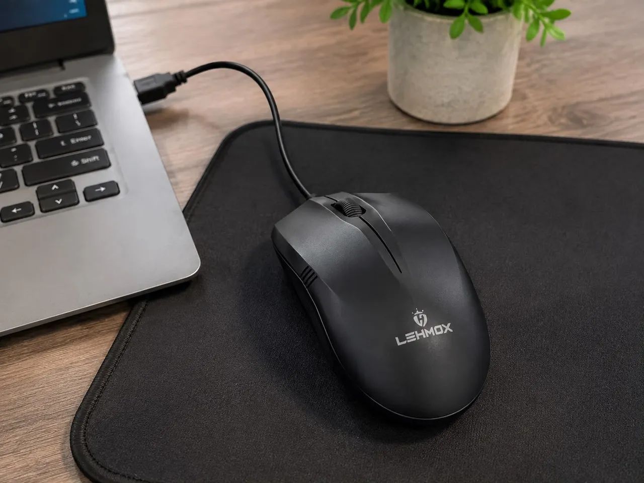 Mouse Óptico USB com Fio Lehmox LEY-1506 - Foto 4