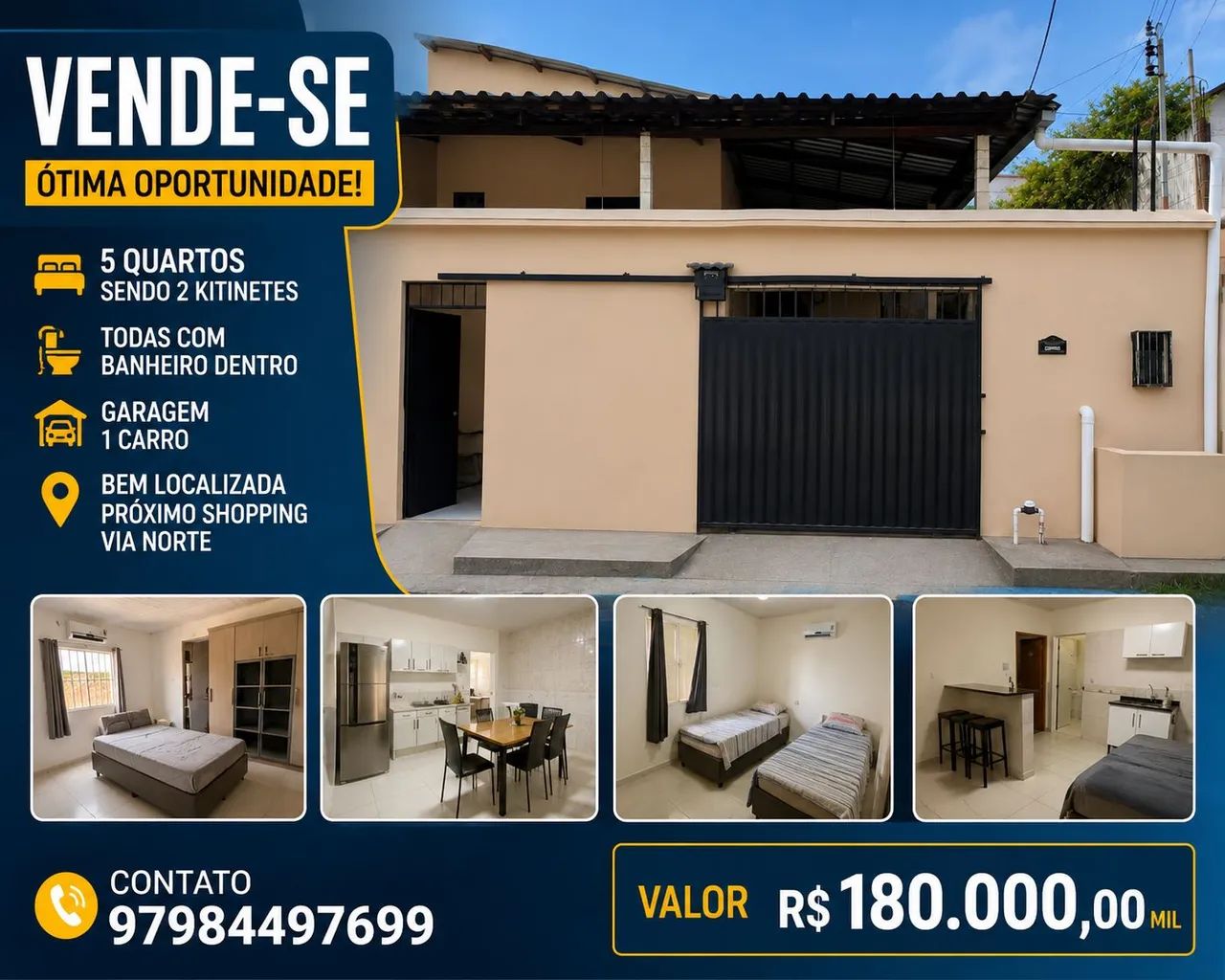 VENDE-SE OU ALUGAR. CASA - MONTE DAS OLIVEIRAS | MANAUS