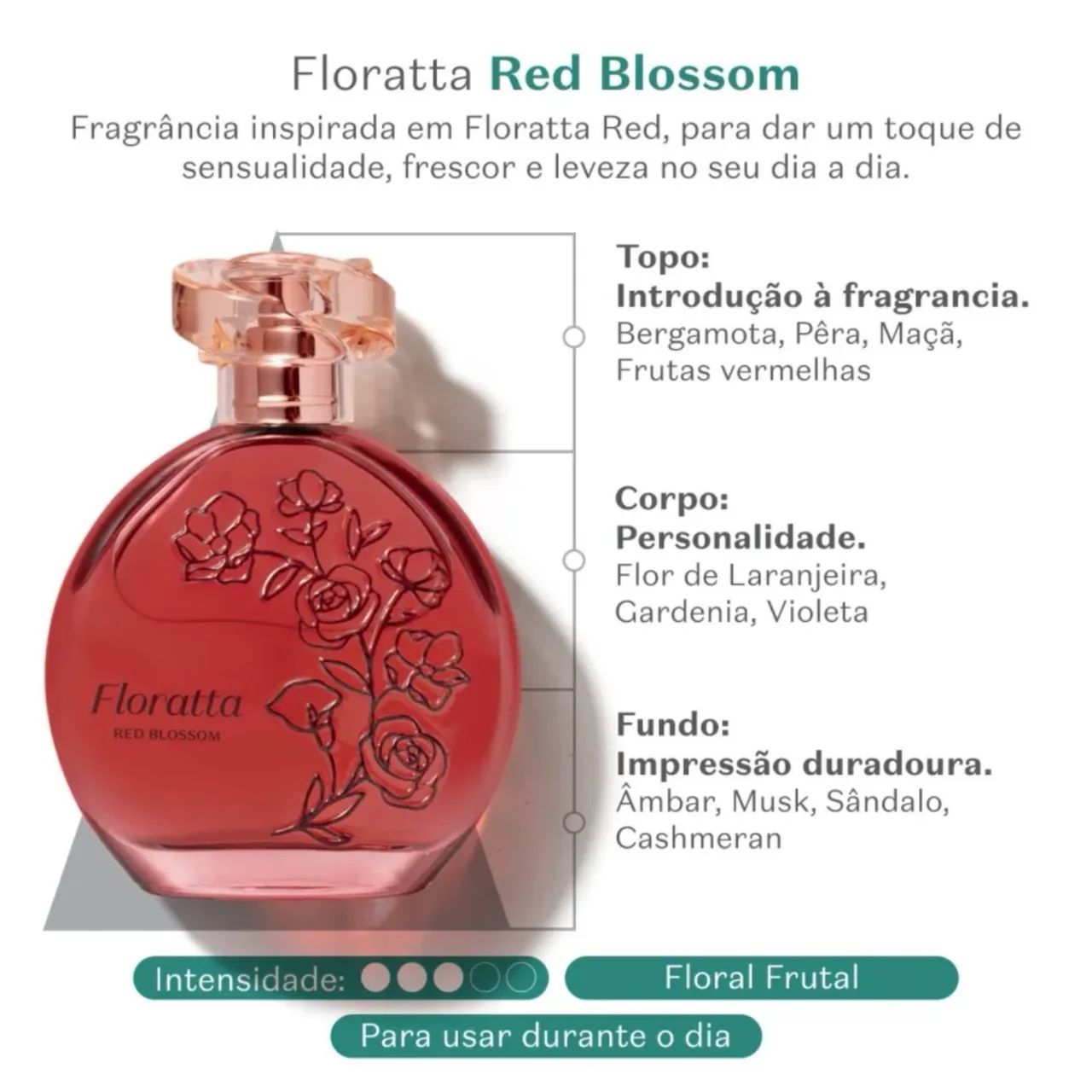 Floratta Red Desodorante Colônia (75 ml) - Foto 2