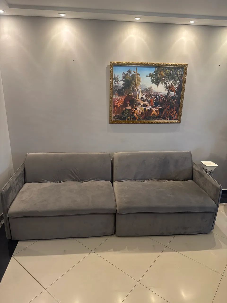 sofa reclinavel 2M no Suede  - Foto 2