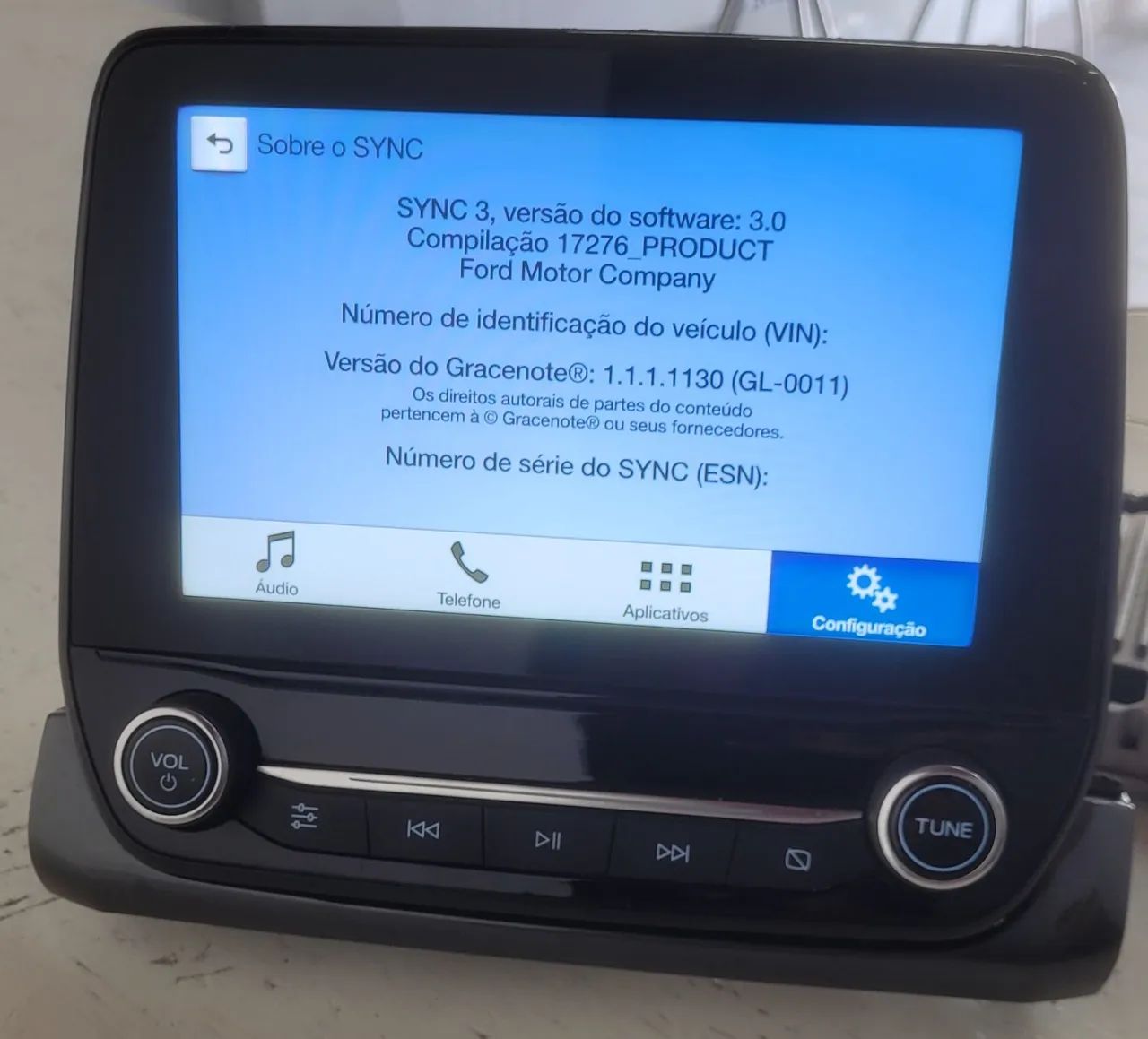 Módulo Sync 3 Ford Ka ou Eco Sport "manutenção"