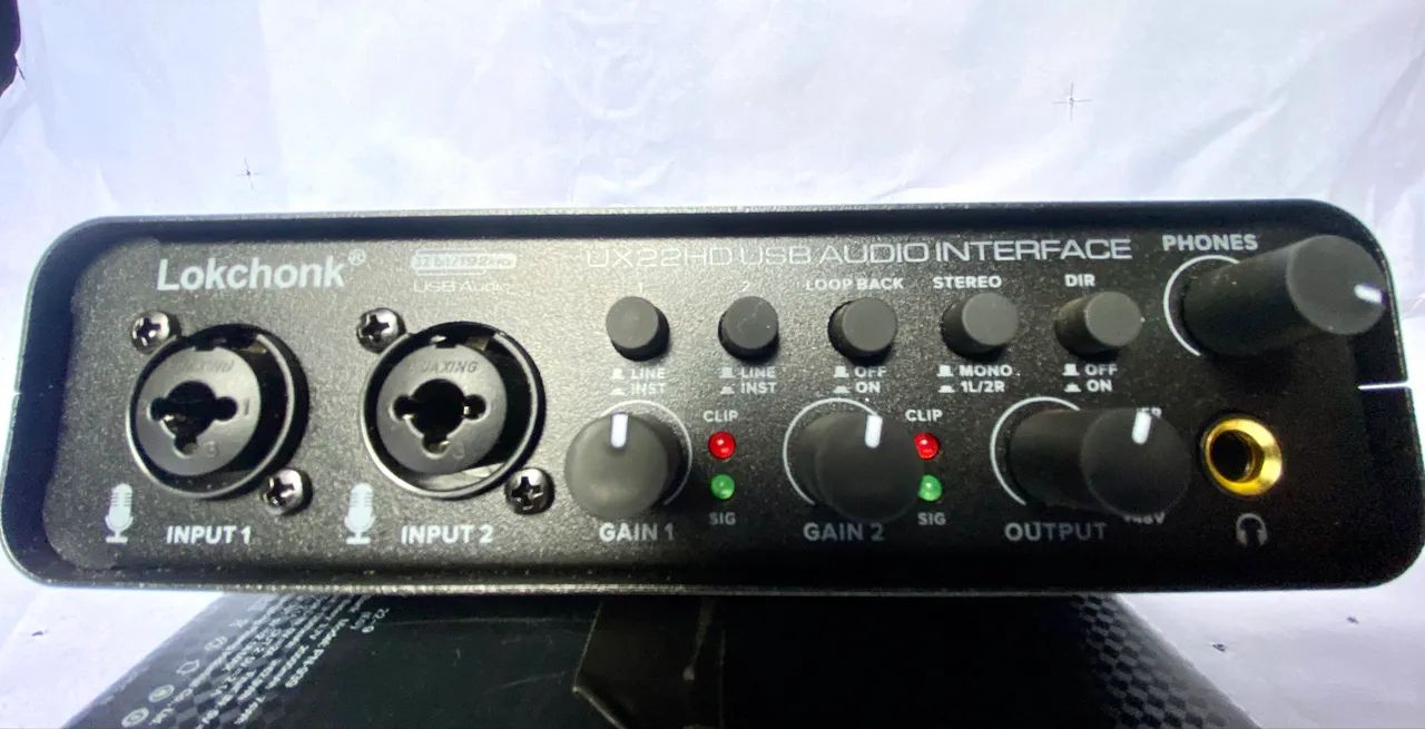 Interface de áudio 2 canais  - Foto 4