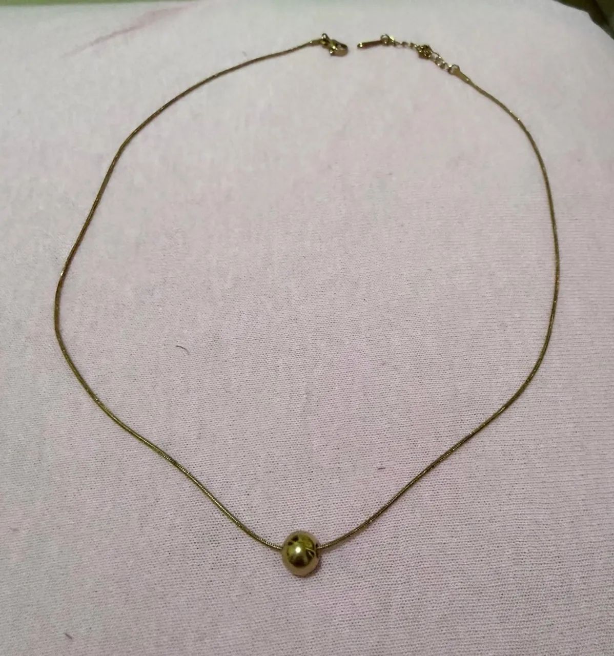 Colar /cordão de aço dourado.  - Foto 2