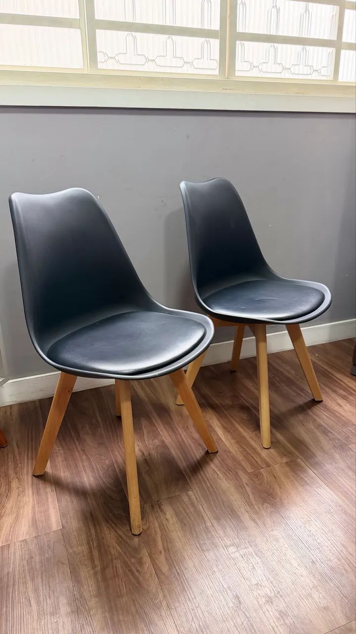 Kit com 4 Cadeira Eames Wood Leda Design - Foto 3