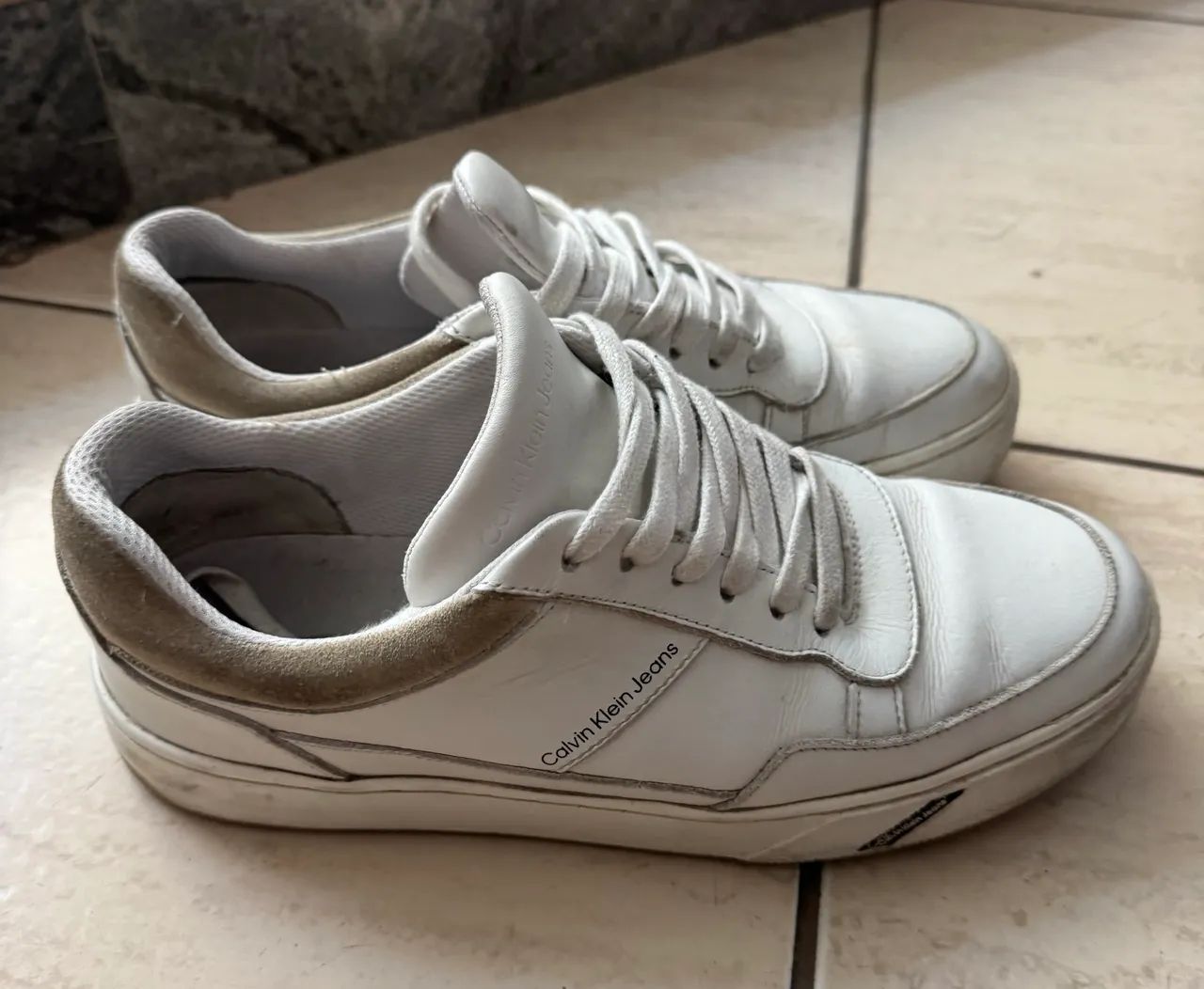 Tênis Calvin Klein couro 39 - Foto 4