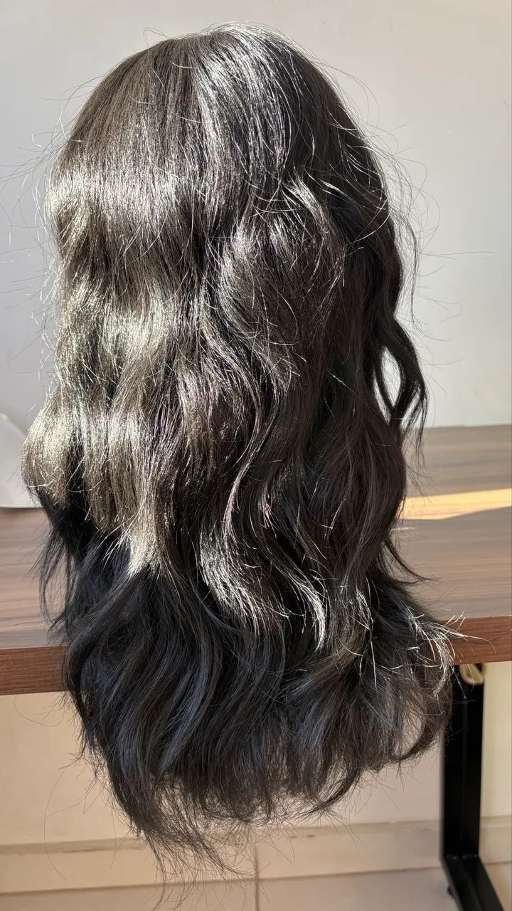 Lace realista glueless com franja - Foto 2