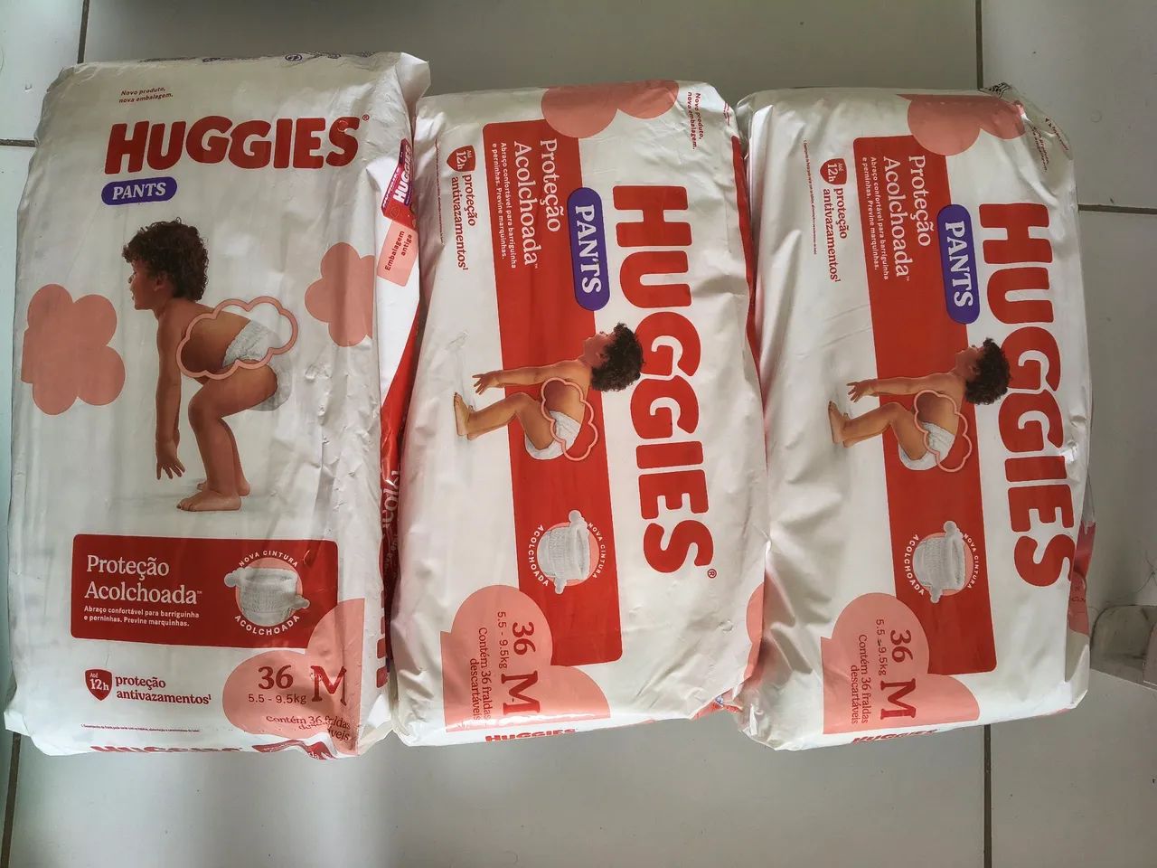 FRALDAS HUGGIES (NO PREÇINHO) TAM. M -36 UNID. - CADA PACOTE