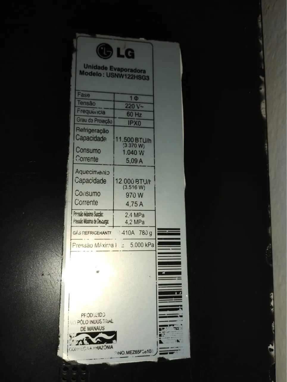 Ar condicionado 9000 btus LG  - Foto 4
