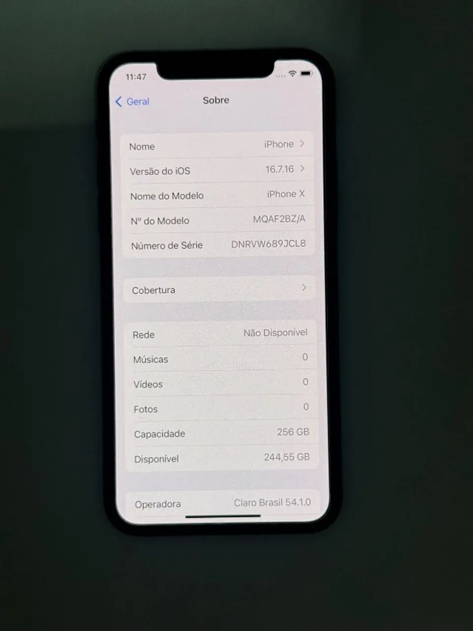 iPhone X 256GB ブラック　バッテリー100%　K2203 Iphone X 256Gb bateria 100% - Celulares e Smartphones - Bosque dos