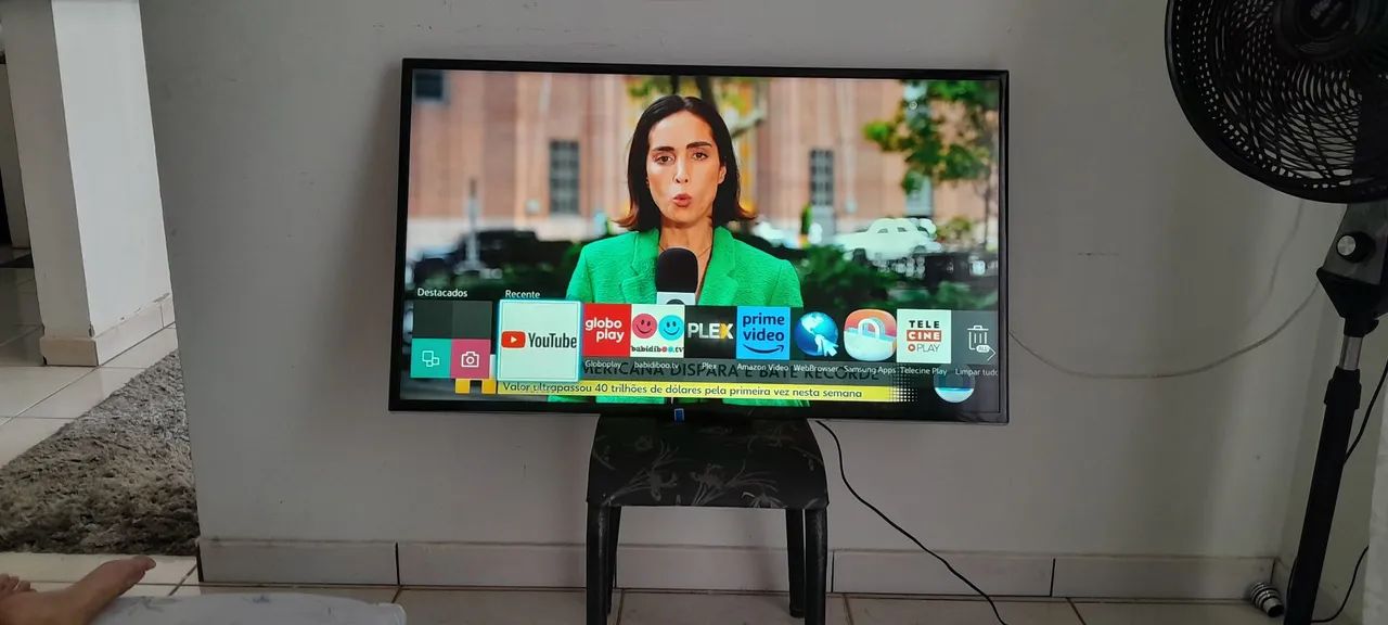 Tv smart Samsung 50 polegadas pega todos aplicativos linda de imagem  - Foto 4
