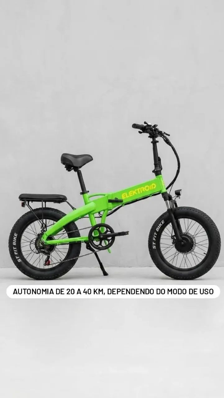BICICLETA ELÉTRICA DOBRÁVEL  - Foto 3