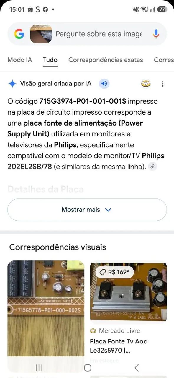 PLACA MONITOR PHILIPS LED - Foto 4