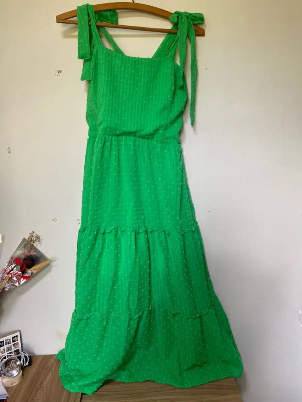 Vestido midi verde - Foto 3