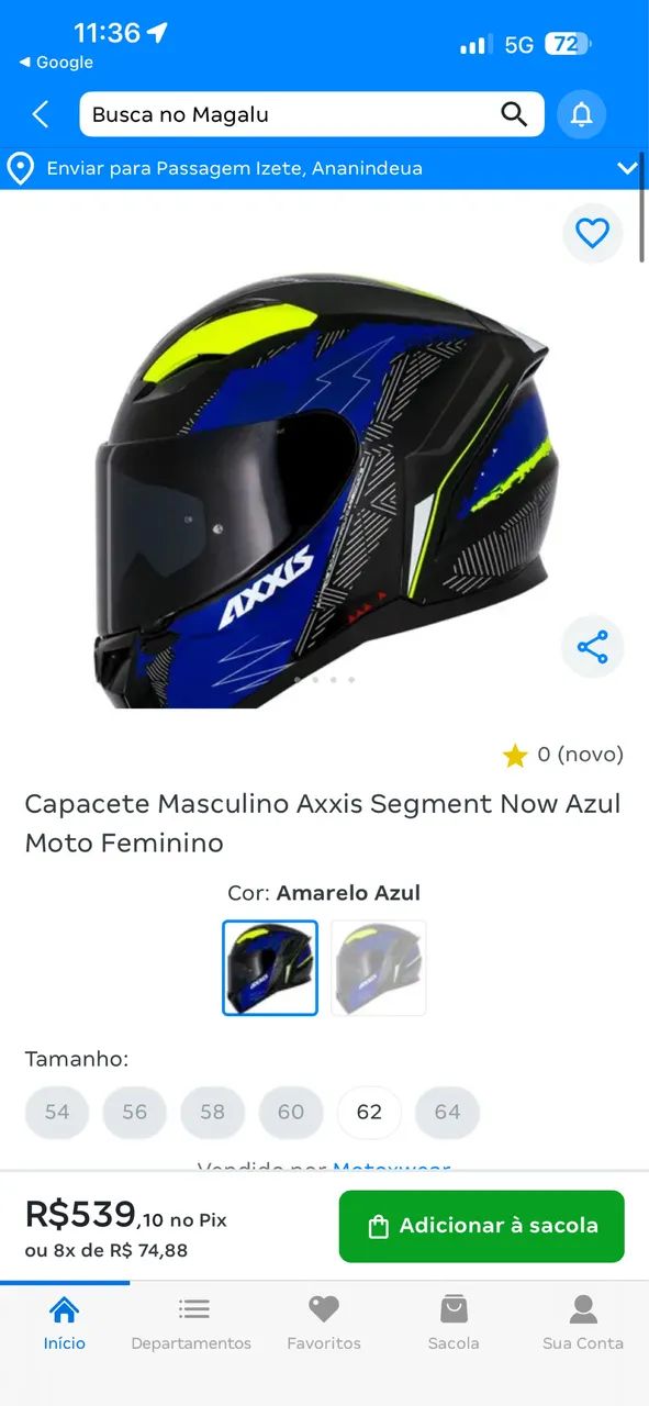 Capacete AXXIS NOVO - Foto 3