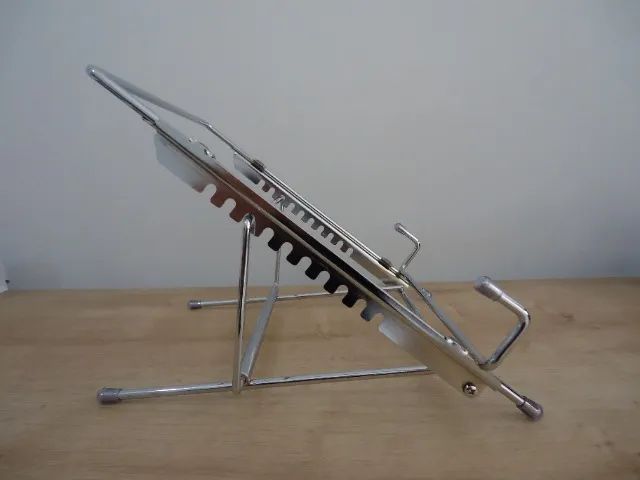 Suporte Para Notebook Ergonômico Cromado - Foto 3