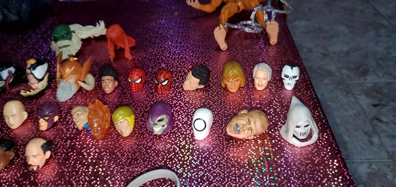 Cabeças marvel legends e toybiz, entre outras - Foto 5