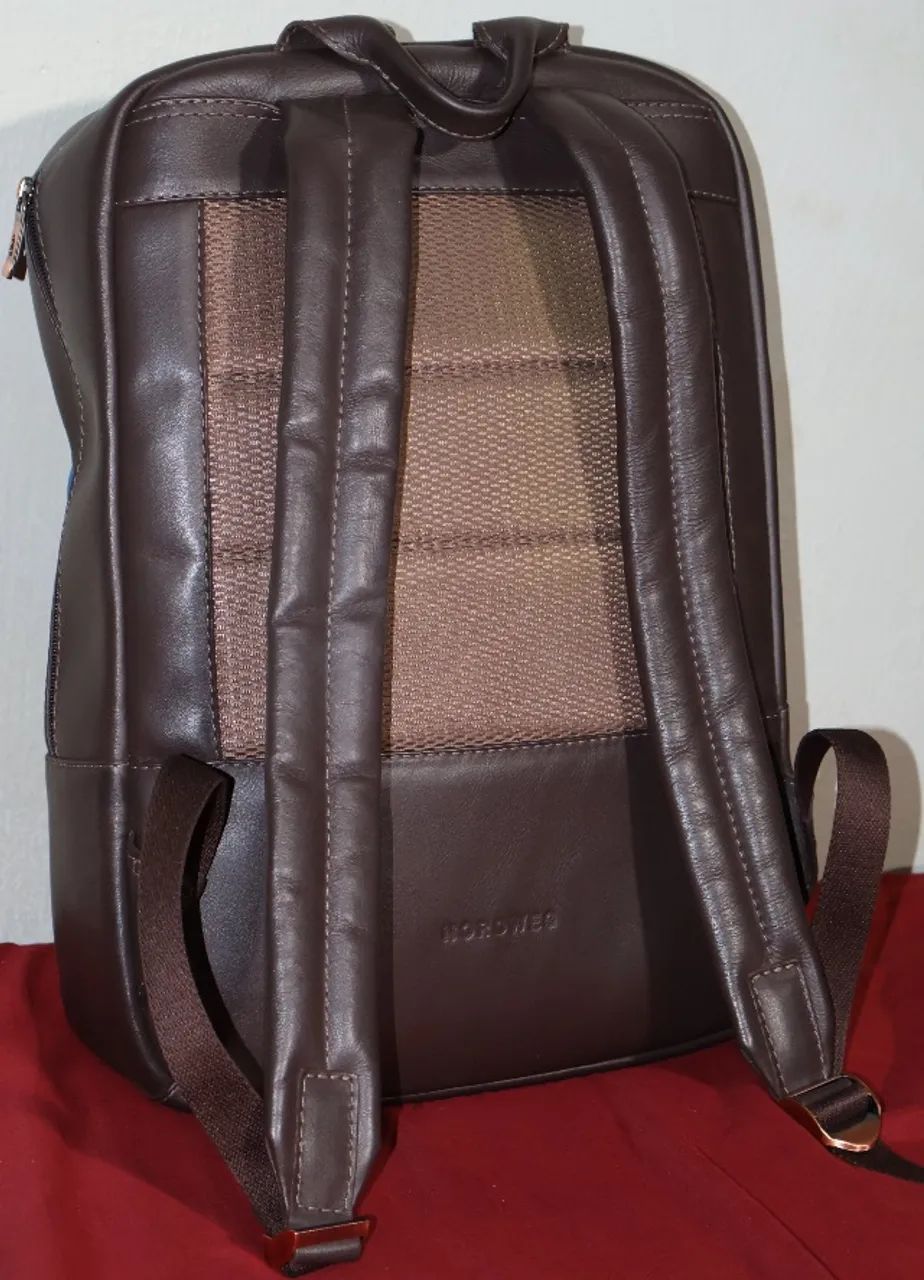 Mochila Nordweg - Couro legítimo - Foto 3