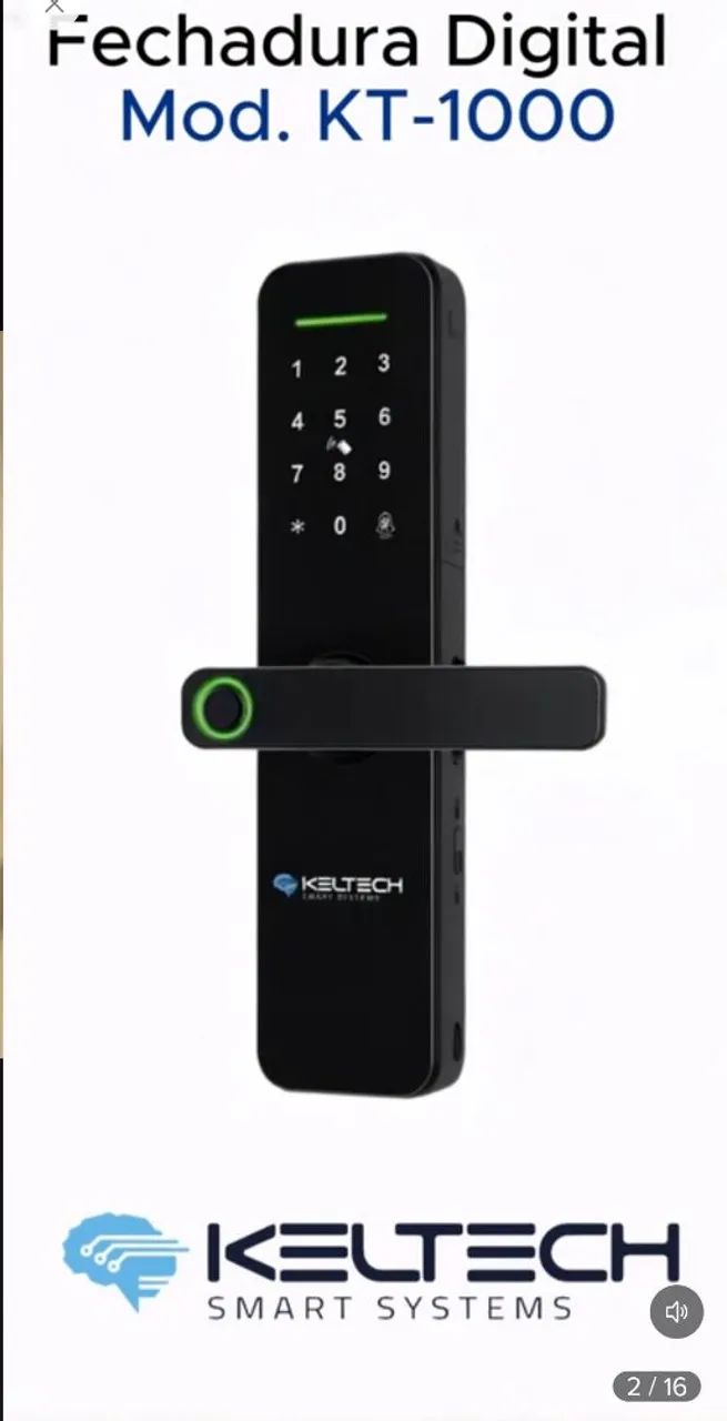 Fechadura Digital Biométrica Keltech KT-1000 - NOVA - Foto 4