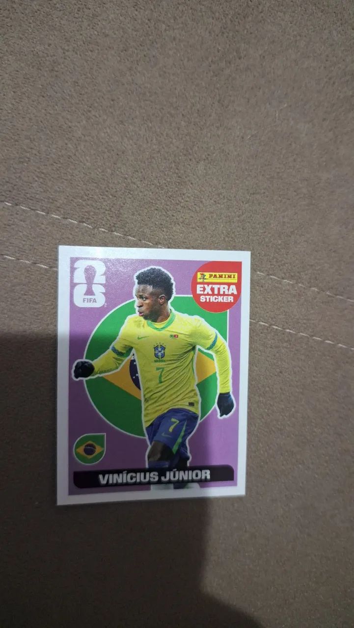 Figurinha extra Vinicius Junior copa do mundo 2026