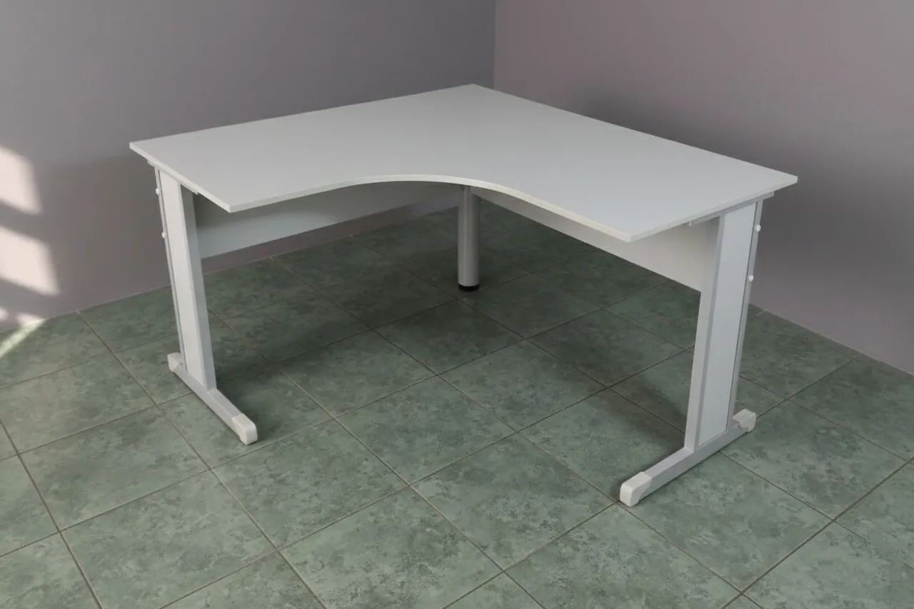 Mesa para escritório cinza 