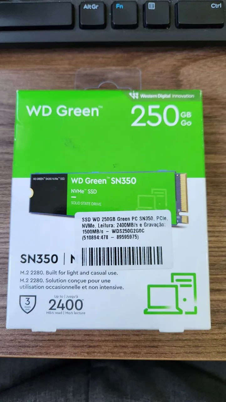 SSD 250Gb WD Green 