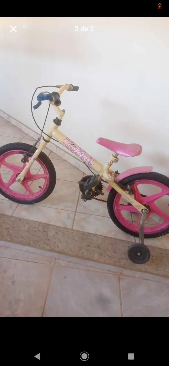 Bicicleta aro 16, só pegar e andar.