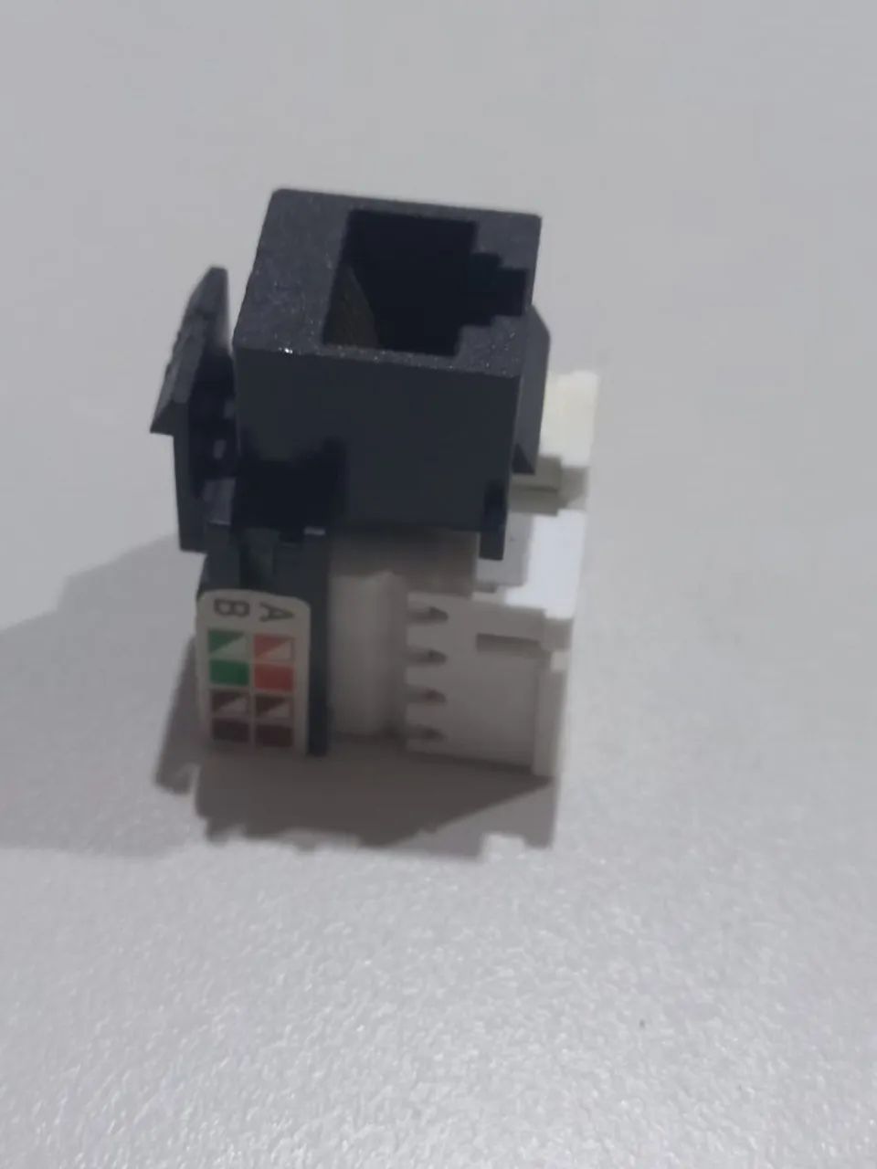 Kit 30 conectores fêmea RJ45 CAT5e Preta Novo - Foto 3