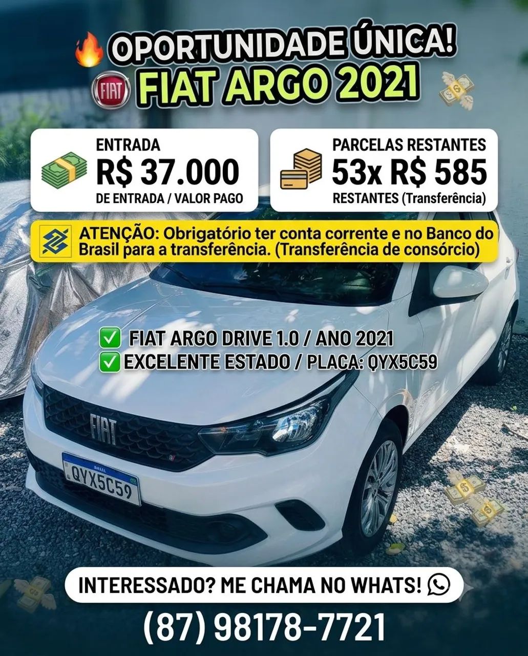 Fiat Argo Drive 1.0 6V Flex 2021 - Foto 3